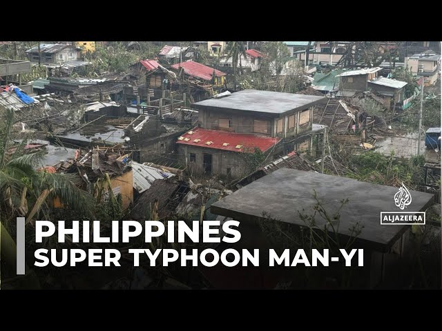 ⁣Trail of destruction as Super Typhoon Man-yi lashes the Philippines