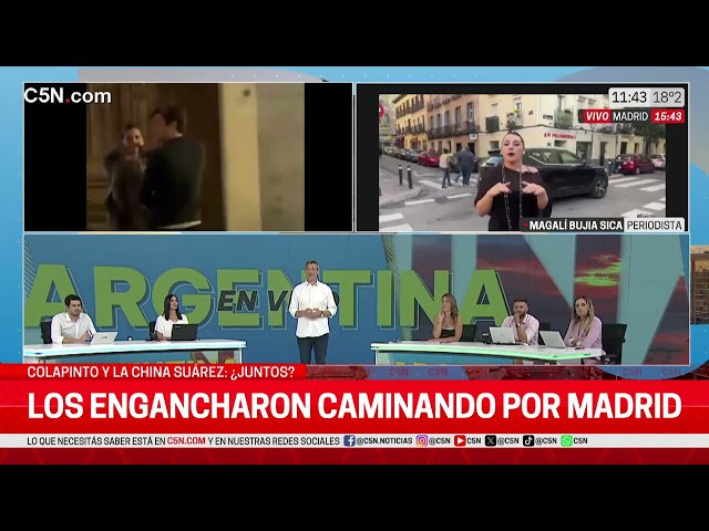 ⁣HABLÓ la PERIODISTA que VIO a la CHINA SUÁREZ y COLAPINTO en MADRID