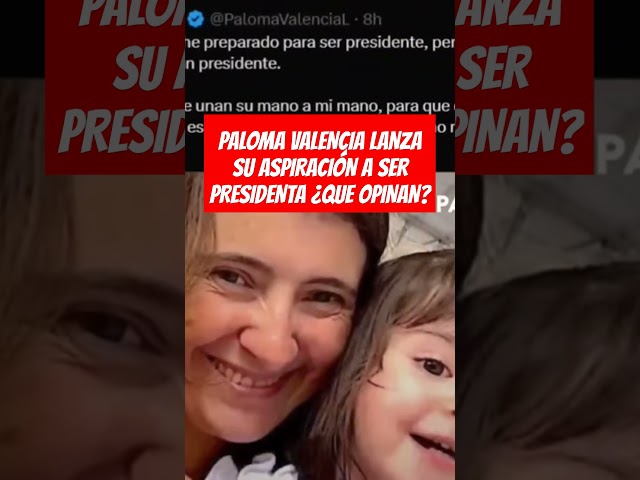 ⁣PALOMA VALENCIA LANZA SU ASPIRACIÓN A SER PRESIDENTA ¿QUE OPINAN?