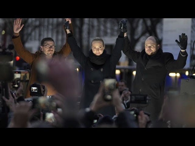 ⁣La oposición rusa marcha en Berlín contra Putin y con el propósito de dar una muestra de unidad