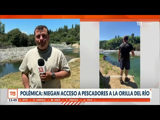 ⁣Polémica en el Maule: Cuidador niega acceso a río a pescadores