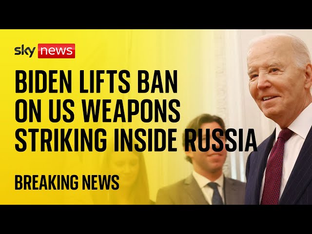 ⁣BREAKING: Biden lifts ban on Ukraine using US missiles to strike inside Russia - report