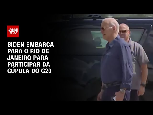 ⁣Biden embarca para o Rio de Janeiro para participar da Cúpula do G20 | AGORA CNN