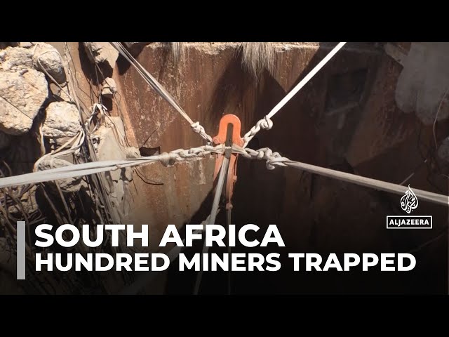 ⁣South Africa illegal miners: At least three rescued, hundreds remain trapped