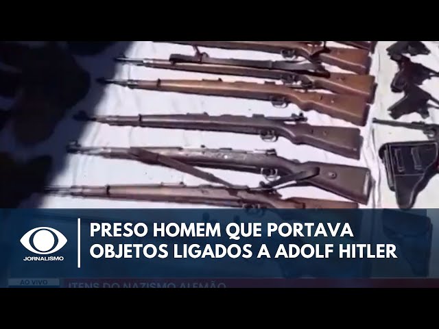 ⁣Polícia argentina prende homem que portava armas e objetos ligados a Adolf Hitler