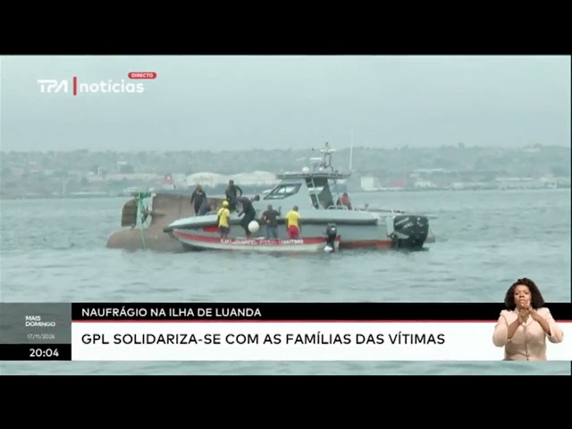 ⁣Naufrágio na Ilha de Luanda - PR João Lourenço exprime sentidas condolências as famílias das vítimas