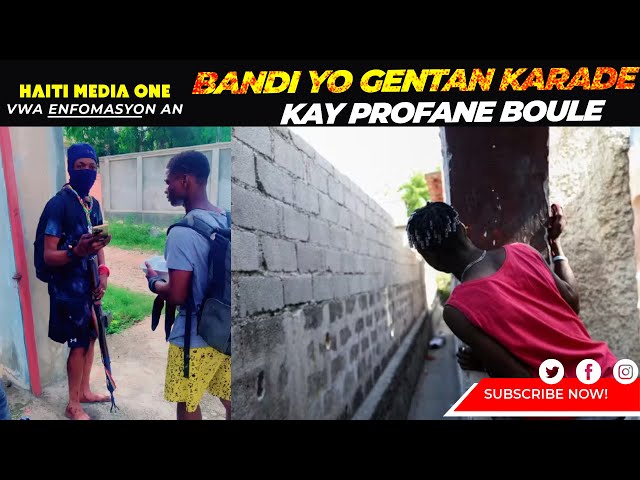 ⁣Bandi Yo pran Karade Yap Monte Delma 95, Vitelom Boule Kay Profane Victor