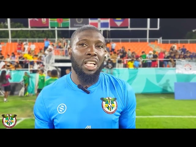 ⁣Dominica captain Glenson Prince post Concacaf match against