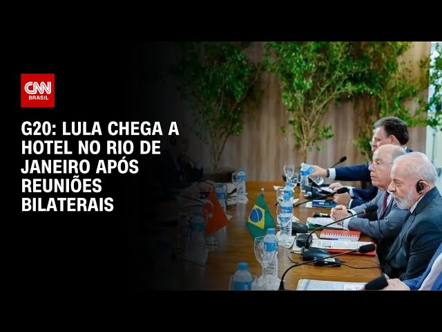 ⁣G20: Lula chega a hotel no Rio de Janeiro após reuniões bilaterais | CNN PRIME TIME