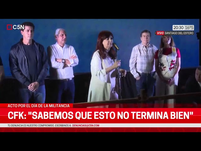 ⁣CRISTINA KIRCHNER, a los MILITANTES: "NO es MOMENTO de DESTRUCCIÓN, sino de CONSTRUCCIÓN"