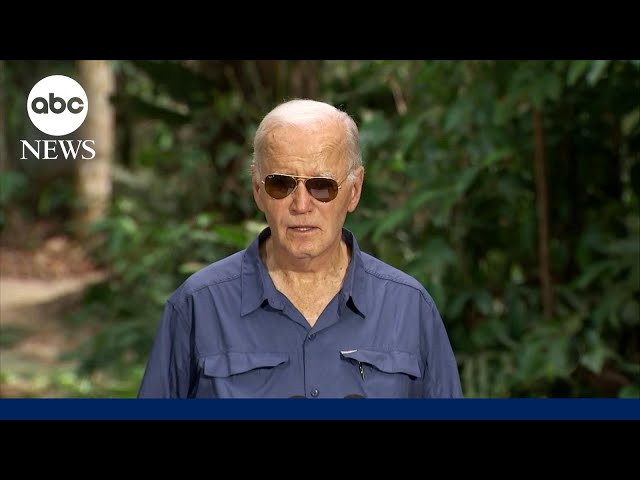 ⁣Biden makes historic trip to the Amazon rainforest