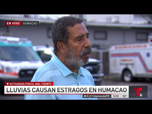 ⁣Lluvias dejan a ciudadanos atrapados y negocios inundados en Humacao