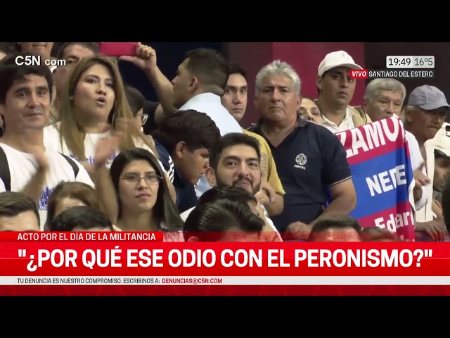 ⁣DISCURSO completo de CRISTINA KIRCHNER en SANTIAGO del ESTERO