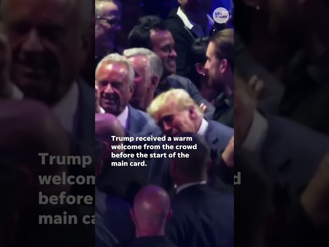 ⁣Donald Trump attends UFC 309 at Madison Square Garden #Shorts