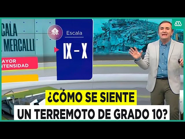 ⁣¿Cómo se siente un terremoto grado 10 en la escala de Mercalli?