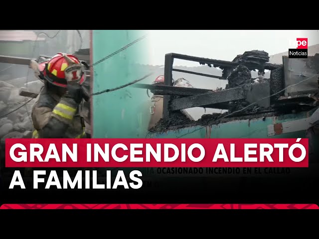 ⁣Desolación en el Callao: incendio destruye cinco viviendas y deja familias desamparadas