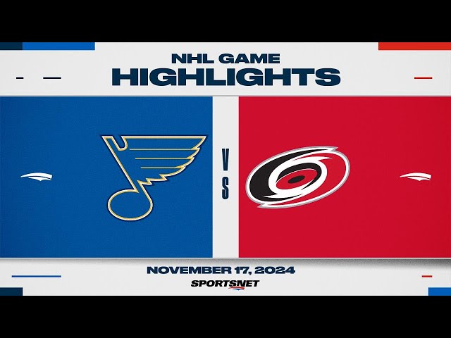 ⁣NHL Highlights | Blues vs. Hurricanes