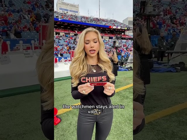 ⁣Gracie Hunt shares this week's Bible verse for Chiefs vs. Bills game