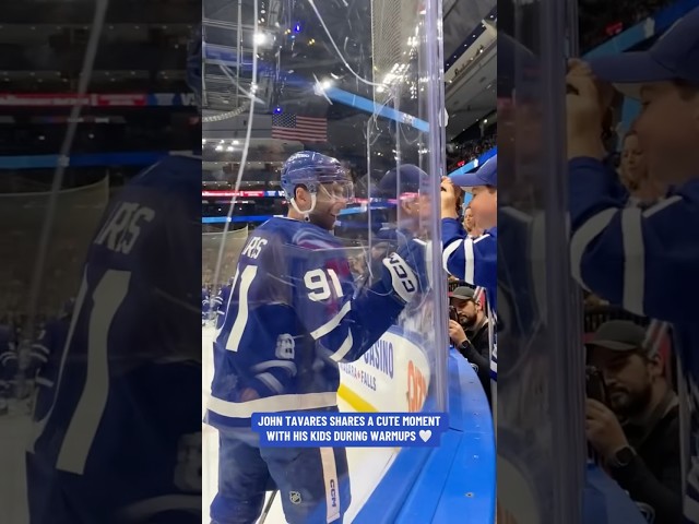 ⁣John Tavares Shares A Moment With His Kids 