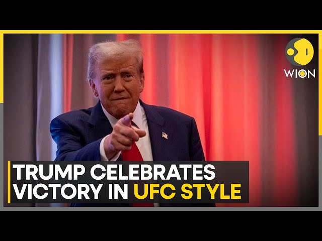 ⁣Trump Celebrates Victory In UFC Style | World News | USA News | English News Latest