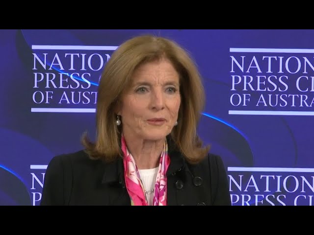 ⁣Caroline Kennedy addresses the National Press Club