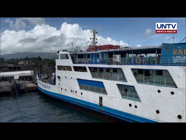 ⁣Byahe ng RORO sa Tabaco Port, Albay, balik-operasyon na matapos makansela dahil sa bagyong Pepito