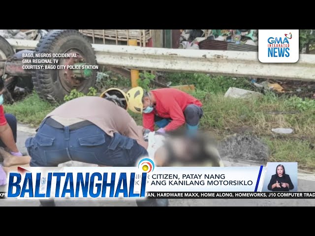 ⁣Mag-asawang senior citizen, patay nang mabangga ng pickup ang kanilang motorsiklo | Balitanghali