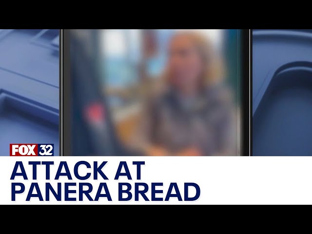 ⁣Attack over Palestine sweatshirt caught on camera at Downers Grove Panera