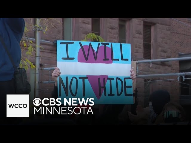 ⁣Transgender community comes together for rally in Minneapolis