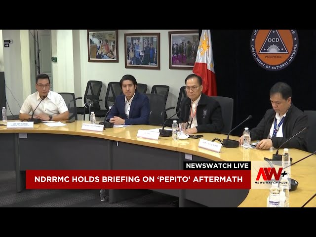 ⁣NDRRMC holds briefing amid 'Pepito' aftermath | NewsWatch Live