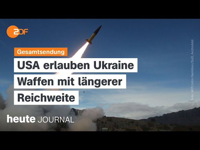 ⁣heute journal vom 17.11.2024 China und USA, Kurswechsel der USA bei Ukraine, Kanzlerkandidat Habeck