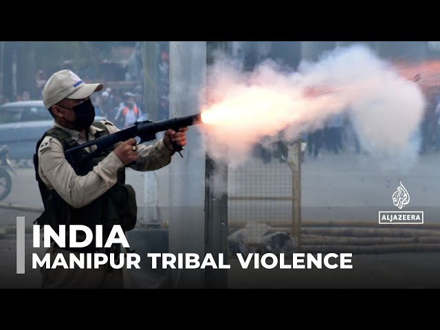 ⁣India police arrest 23 after violence erupts in northeast state of Manipur