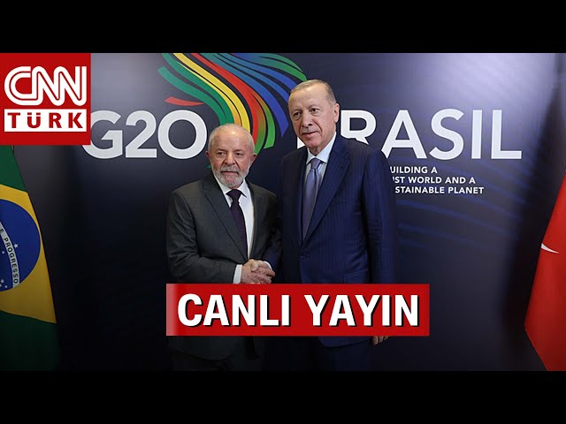 ⁣Erdoğan G20 Liderler Zirvesi İçin Brezilya'da! #CANLI