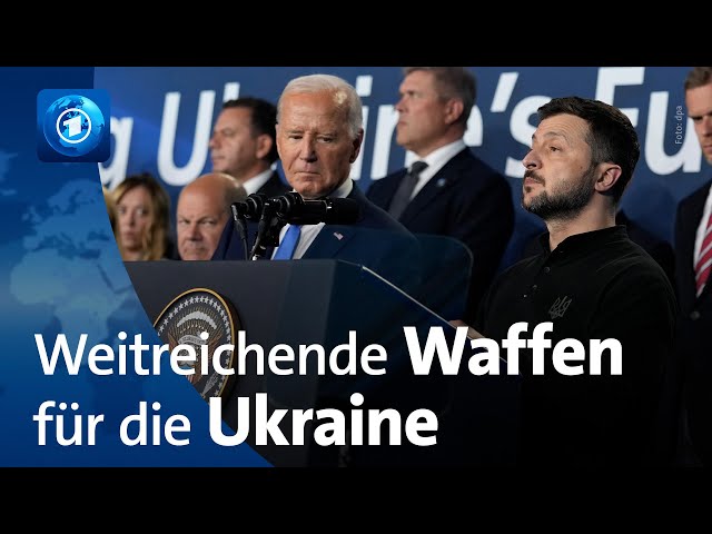 ⁣Biden erlaubt Ukraine Einsatz von US-Waffen mit großer Reichweite