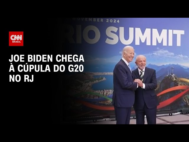 ⁣Joe Biden chega à cúpula do G20 no RJ | Live CNN