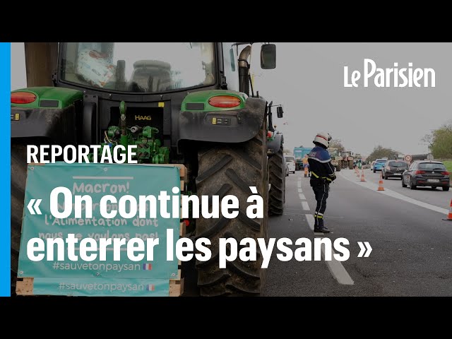 ⁣Des tracteurs bloquent la N118 toute la nuit contre l’accord du Mercosur