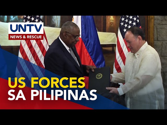 ⁣US forces,ipadadala para tumulong sa mga biktima ng bagyo;US PH military info sharing deal;nilagdaan