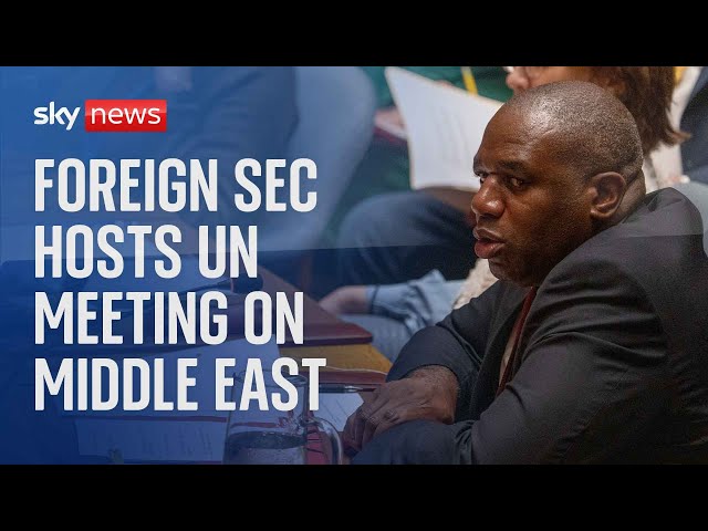 ⁣Watch live: UK Foreign Secretary David Lammy hosts UN Security Council session on the Middle East