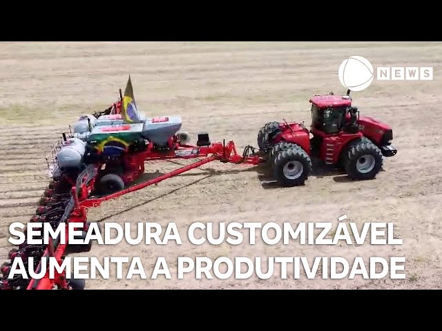 ⁣Semeadura customizável aumenta a produtividade