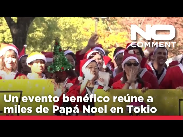 ⁣NO COMMENT: Tokio se llena de miles de Papá Noel en una recaudación de fondos para niños enfermos