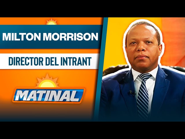 ⁣Milton Morrison, Director del instituto nacional de tránsito y transporte - INTRANT | Matinal