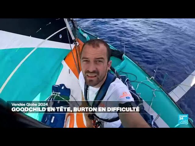 ⁣Vendée Globe : Sam Goodchild en tête, Louis Burton en difficulté • FRANCE 24