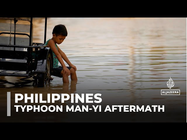 ⁣Philippines cleans up as Super Typhoon Man-yi leaves deadly trail