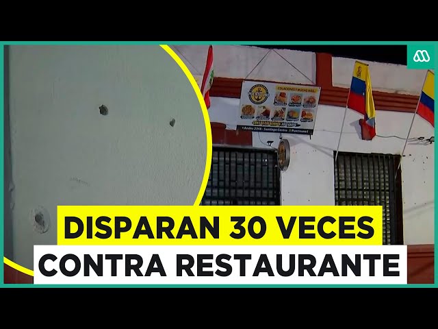 ⁣Sujetos disparan 30 veces contra restaurante: Hay una persona herida