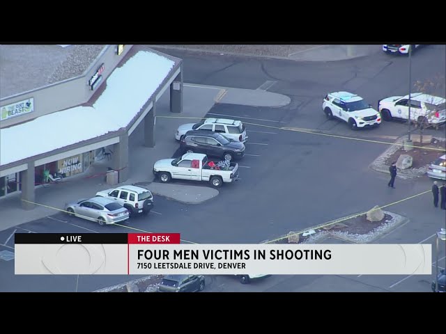 ⁣Four men shot in southeast Denver, police say