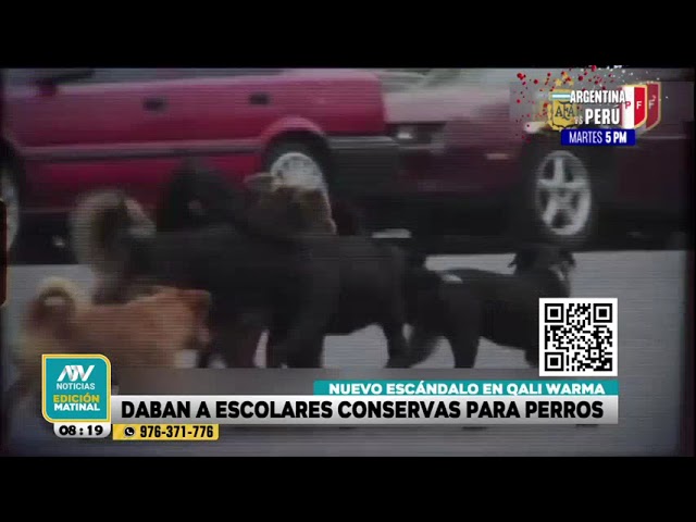 ⁣Qali Warma: Denuncian que entregaban conservas para perros a escolares