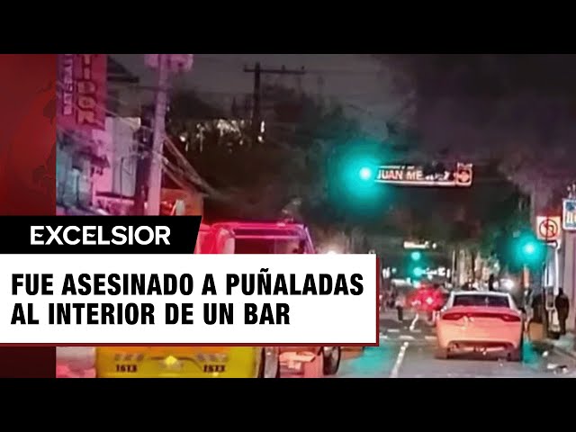 ⁣Matan a hombre a puñaladas al interior de un bar