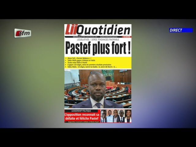 ⁣Revue de Presse du 18 Novembre 2024 présenté par Mamadou Mouhamed Ndiaye