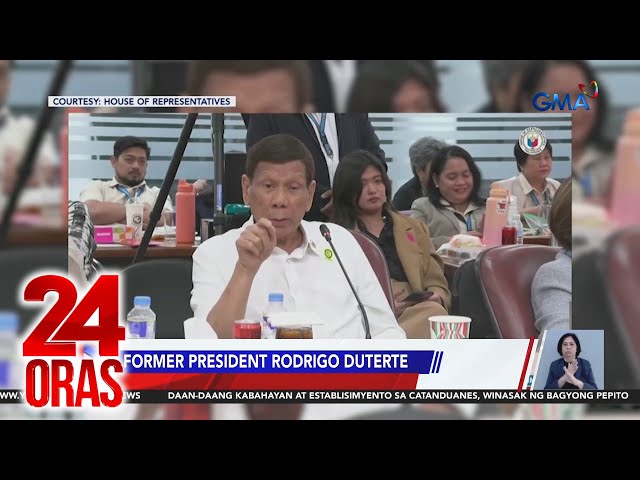 ⁣Ex-President Rodrigo Duterte, iniimbestigahan na ng DOJ Task Force kaugnay sa EJK | 24 Oras