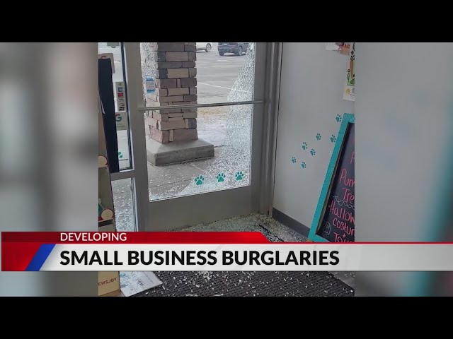 ⁣Small businesses hit by string of break-ins